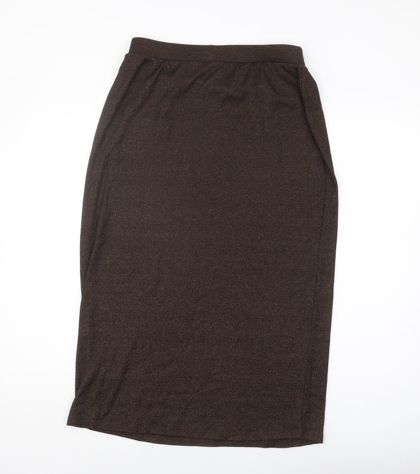 Marks and Spencer Women's Brown Pencil Skirt, Size 12, Casual
