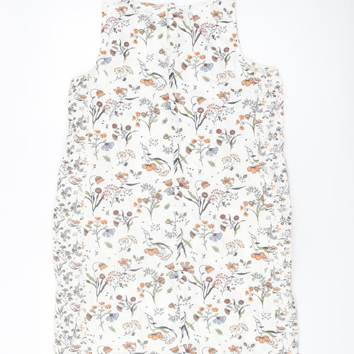 Next Women's Multicoloured Floral Sleeveless Dress Size 12