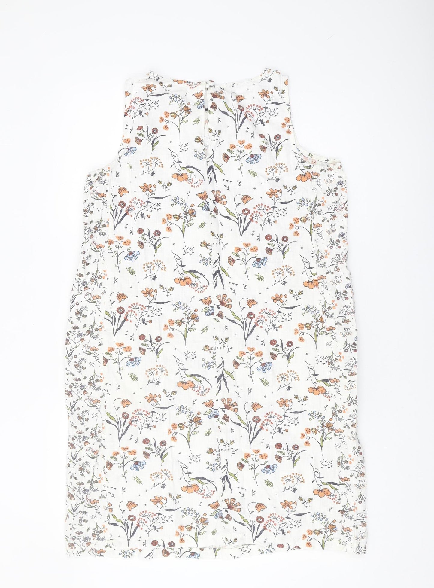 Next Women's Multicoloured Floral Sleeveless Dress Size 12