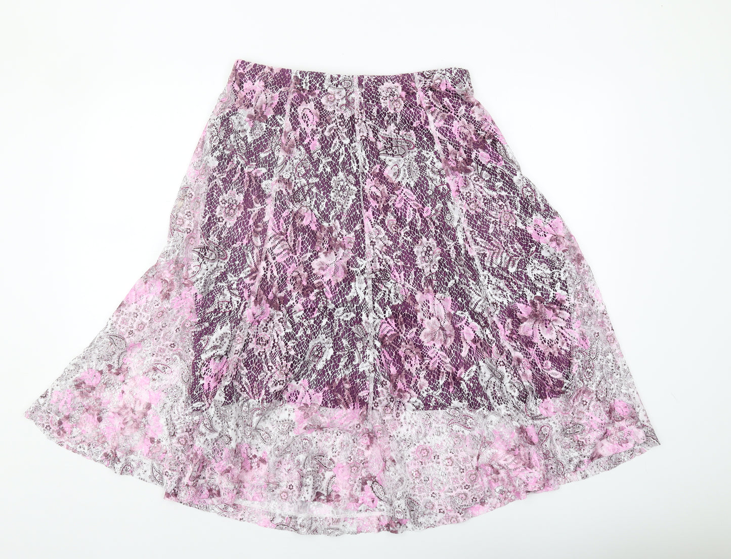 Damart Women's Multicoloured Floral Skirt Size 14