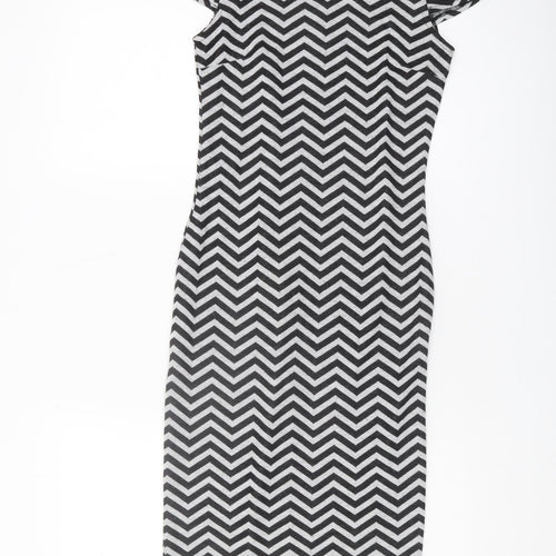 River Island Women's Chevron Dress Size 8