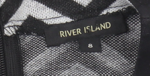 River Island Women's Chevron Dress Size 8