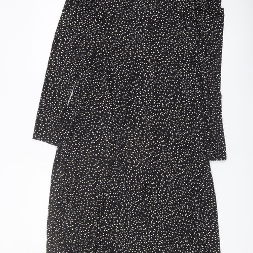 Marks and Spencer Womens Black Midi Dress Size 10