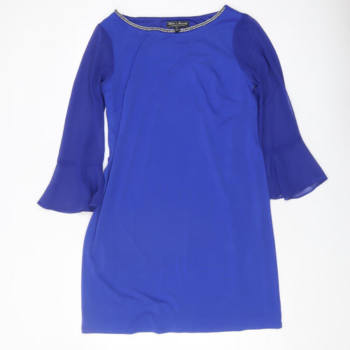 Dorothy Perkins Blue Sheath Dress, Size 10, Party Perfect