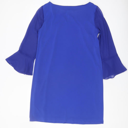 Dorothy Perkins Blue Sheath Dress, Size 10, Party Perfect
