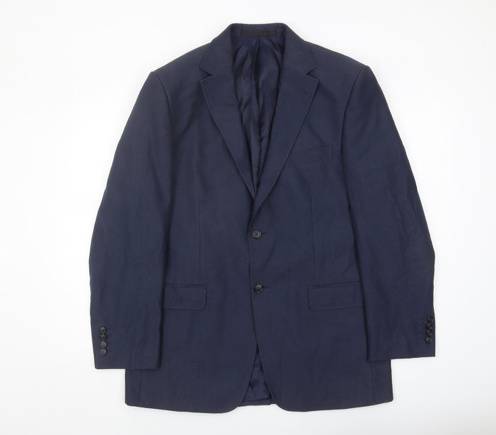 Marks & Spencer Men's Blue Blazer, Size 40R, Formal Wear