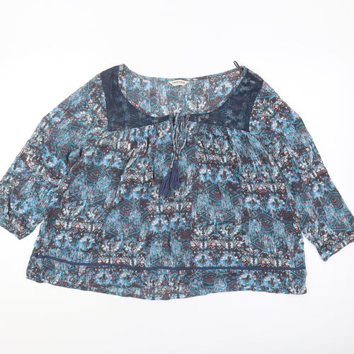 Marks & Spencer Women's Multicoloured Aztec Tunic Blouse, Size 14