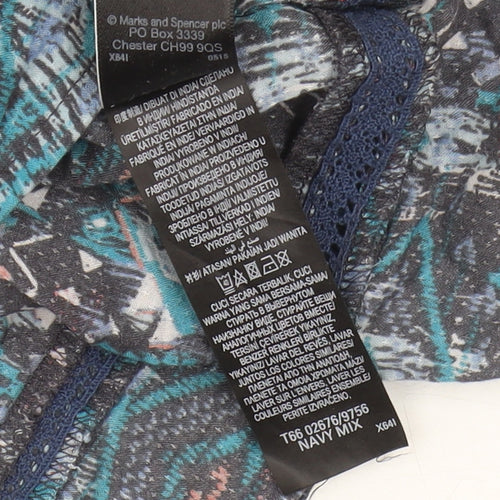 Marks & Spencer Women's Multicoloured Aztec Tunic Blouse, Size 14