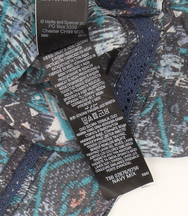 Marks & Spencer Women's Multicoloured Aztec Tunic Blouse, Size 14