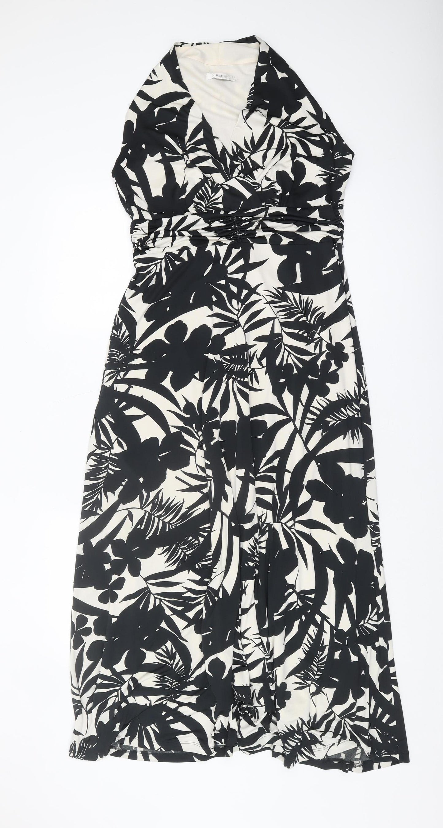 Precis Women’s Black & White Floral A-Line Dress