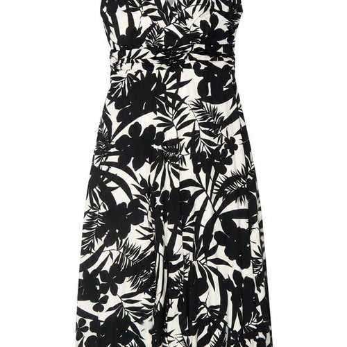Precis Women’s Black & White Floral A-Line Dress