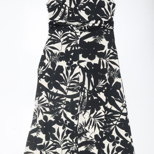 Precis Women’s Black & White Floral A-Line Dress