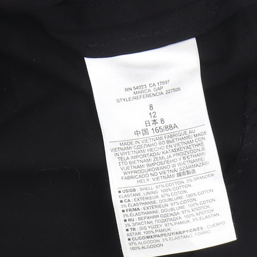 Gap Women's Black Sheath Dress Size 8 Classic Style