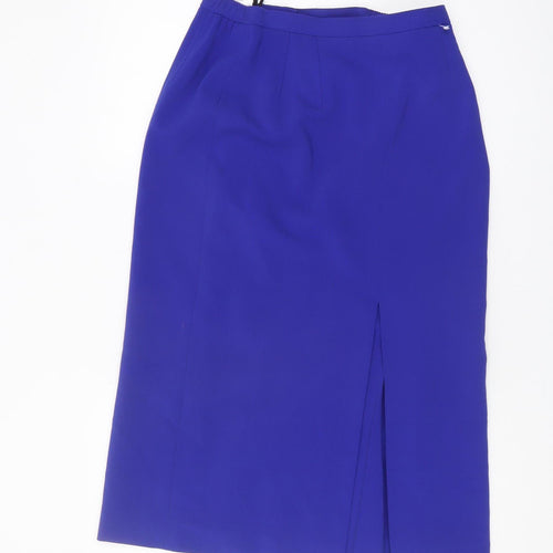 Jacques Vert Women's Blue Pencil Skirt Size 12