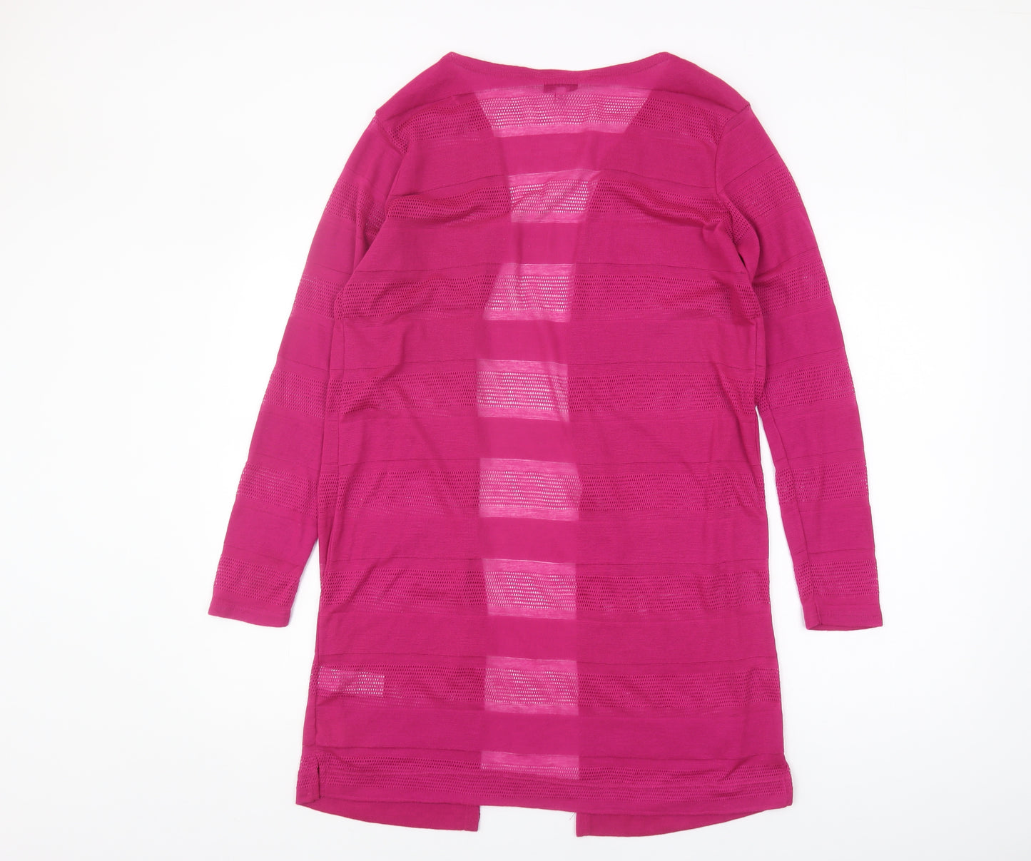 Next Women's Pink Open-Knit Cardigan Size 12