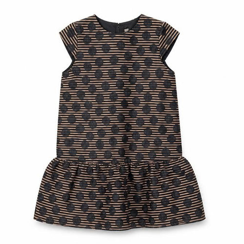 Next Girls Black Spotted Shift Dress 11 Years Casual Style