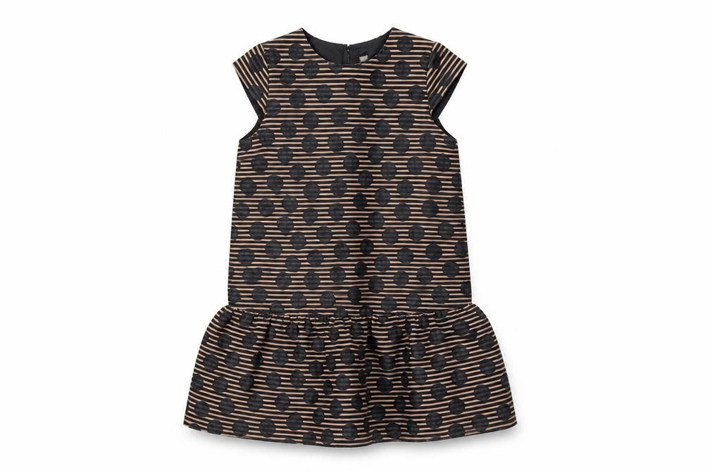 Next Girls Black Spotted Shift Dress 11 Years Casual Style