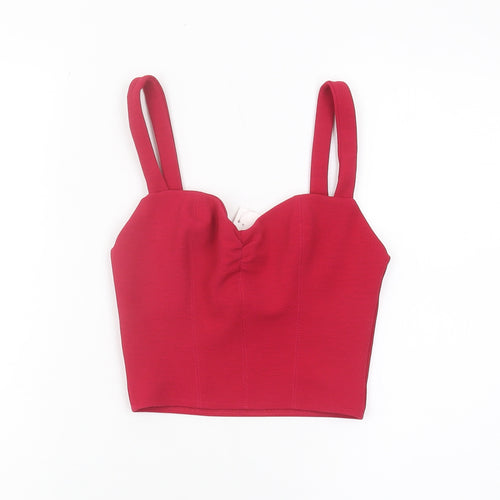 Zara Women's Red Camisole Tank Top Size S