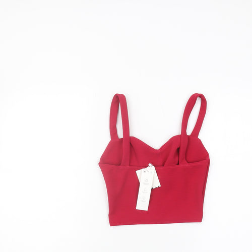 Zara Women's Red Camisole Tank Top Size S