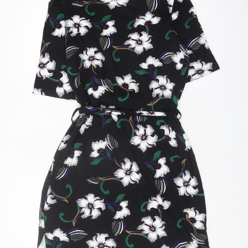 Next Women Black Floral Dress Size 14