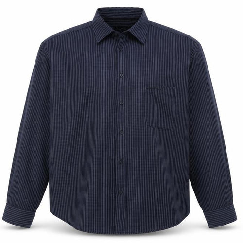 James Pringle Men's Blue 2XL Striped Long Sleeve Shirt