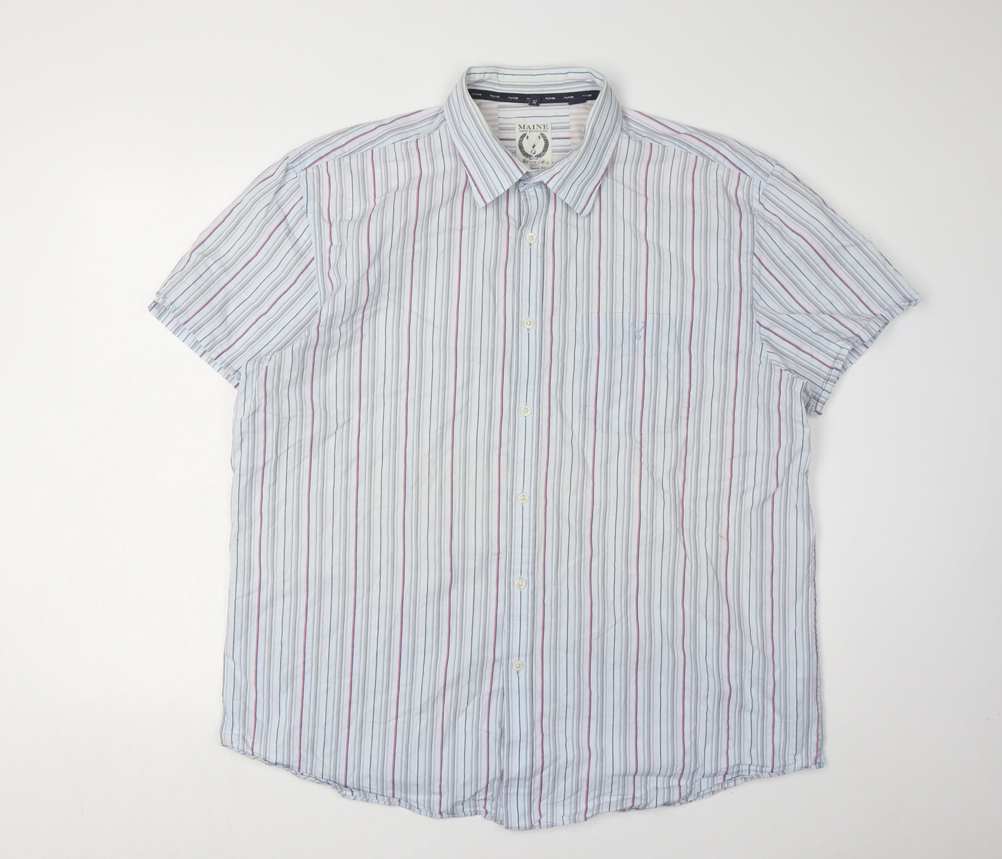Maine New England Men's XL Multicoloured Striped Shirt