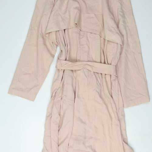 Marks and Spencer Women's Beige Long Belted Overcoat
