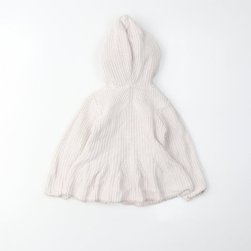 Baker by Ted Baker Girls Beige Cardigan 3-4 Years Hooded