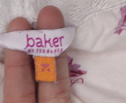 Baker by Ted Baker Girls Beige Cardigan 3-4 Years Hooded