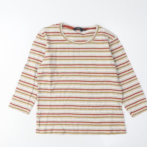 ISLE Essentials Women's Multicoloured Striped T-Shirt S