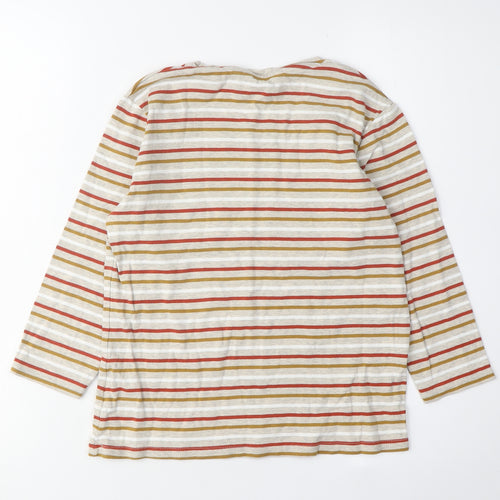 ISLE Essentials Women's Multicoloured Striped T-Shirt S