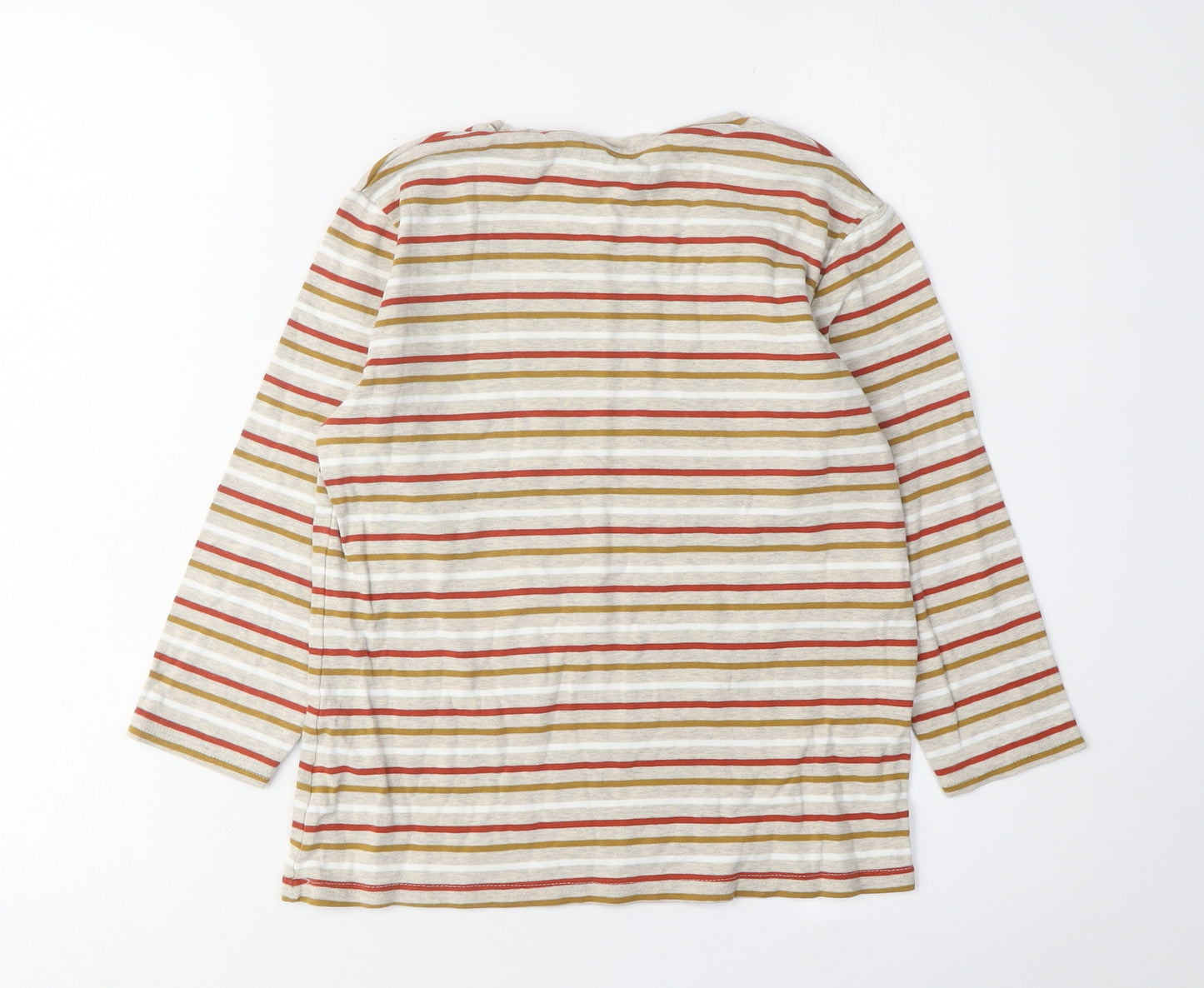 ISLE Essentials Women's Multicoloured Striped T-Shirt S