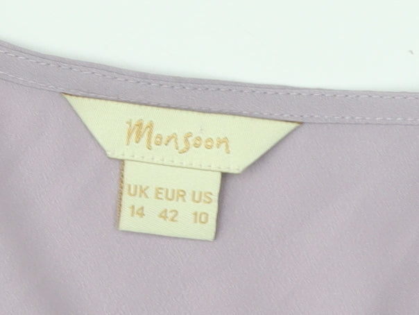 Monsoon Women's Purple Blouse, Size 14