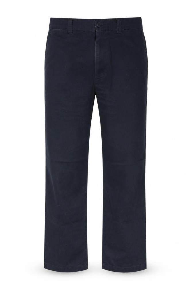 Front view of Marks & Spencer Men's Blue Trousers, size 36, Casual Style