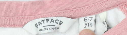 Fat Face Girls Multicoloured T-Shirt 6-7 Years