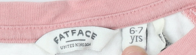 Fat Face Girls Multicoloured T-Shirt 6-7 Years
