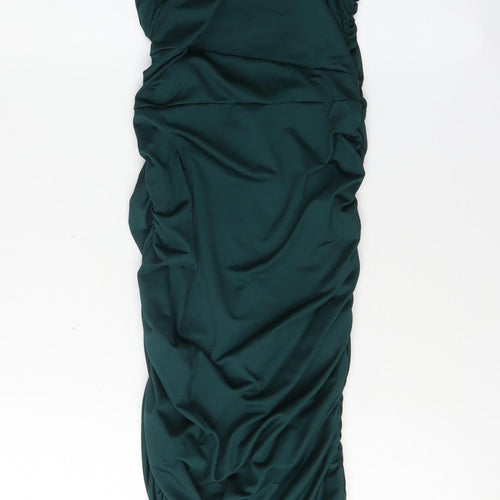 PrettyLittleThing Green Women's Dress, Size 6, Elegant