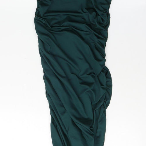 PrettyLittleThing Green Women's Dress, Size 6, Elegant