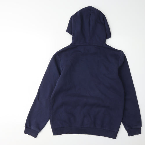 Puma Boys Blue Hoodie, Size L, Pullover Style, Football Theme