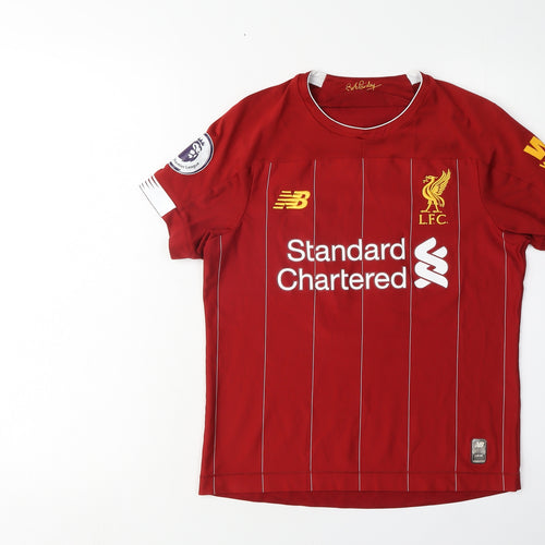 New Balance Boys Red Football Jersey Size 9 Years