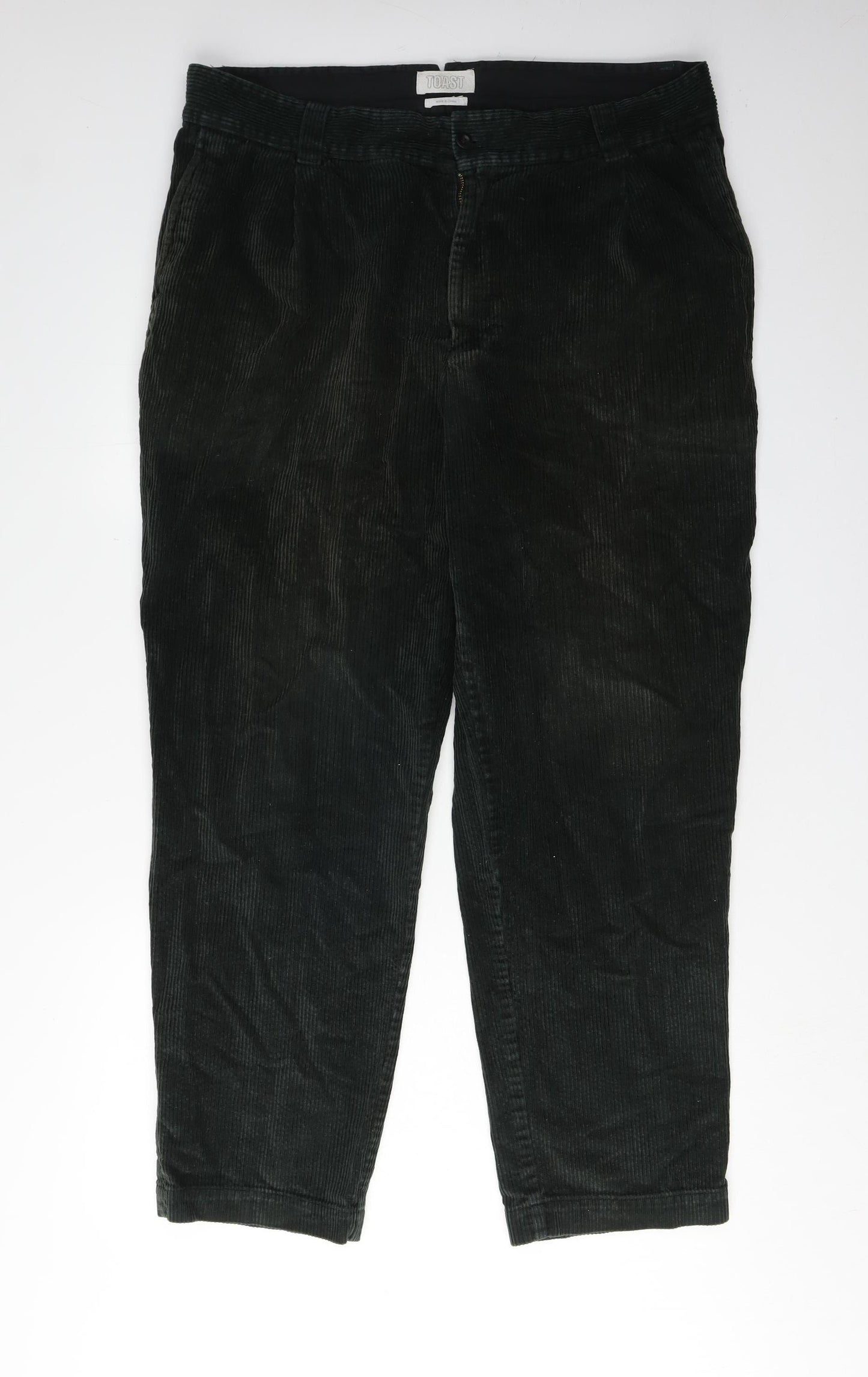 Toast Men's Black Corduroy Trousers XL