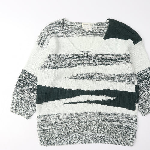 Next Women’s Multicoloured 3/4 Sleeve V-Neck Jumper