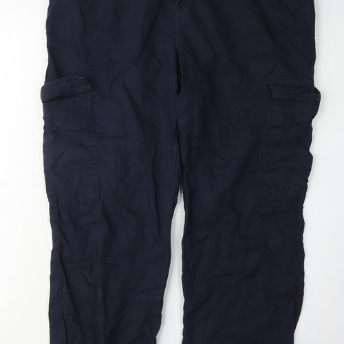 Red Button Women's Blue Cargo Trousers Size 10