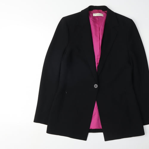 Planet Women's Black Blazer Size 10 Regular Fit