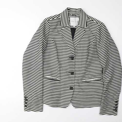 Kew 159 Women's Black Striped Blazer Size 10