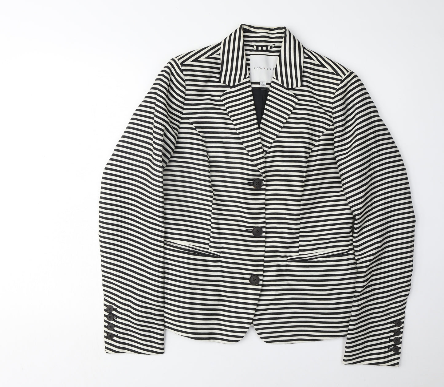 Kew 159 Women's Black Striped Blazer Size 10