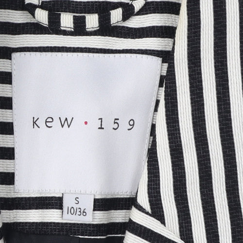 Kew 159 Women's Black Striped Blazer Size 10