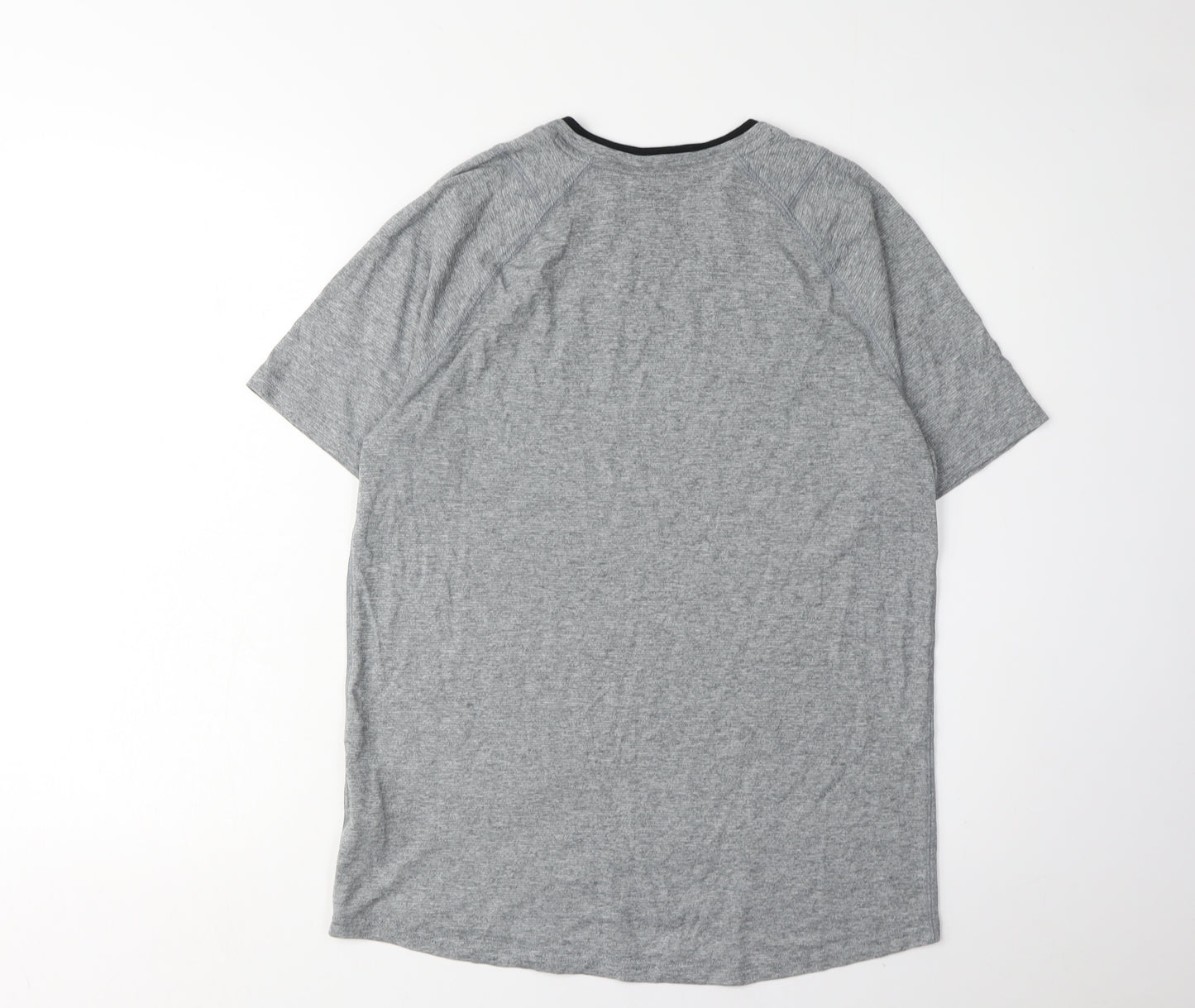 Puma Men's Grey T-Shirt, Size S, Logo Accents, Activewear
