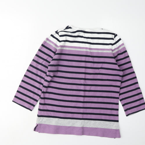 Isle Essentials Women's Striped Multicoloured T-Shirt 10-12