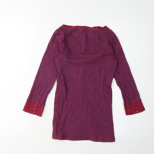 Fat Face Women's Red Button-Up Shirt Size 10